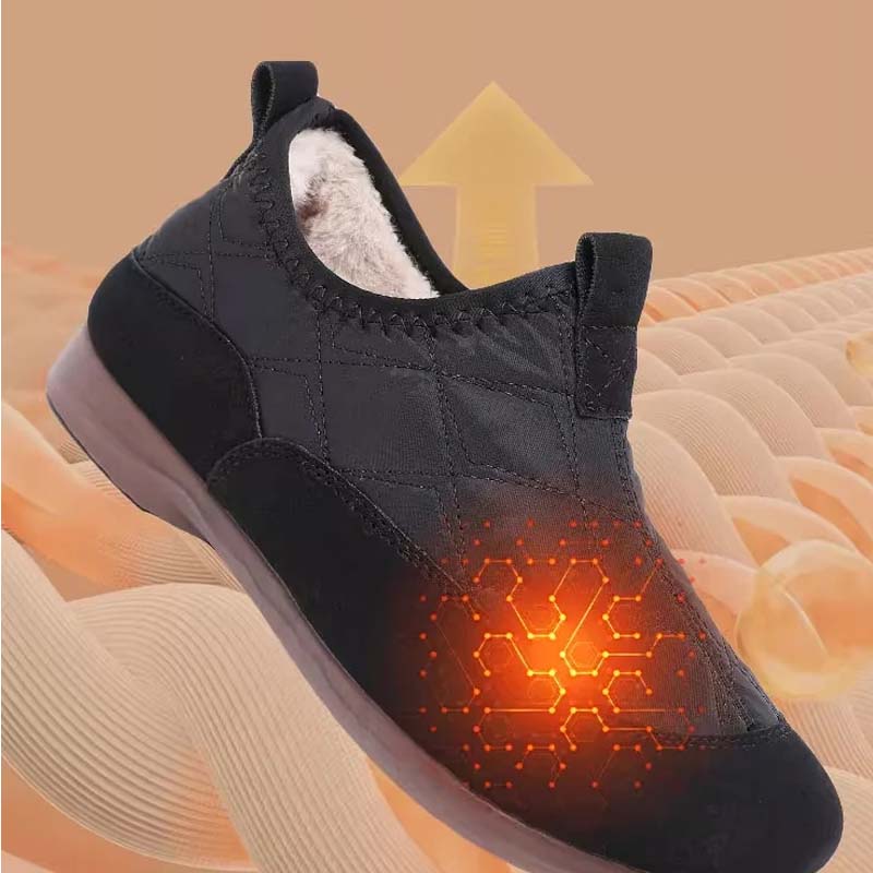 Termiska slip-on-skor för kvinnor för utomhusbruk