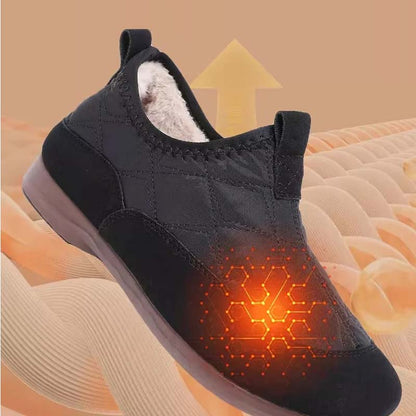 Termiska slip-on-skor för kvinnor för utomhusbruk