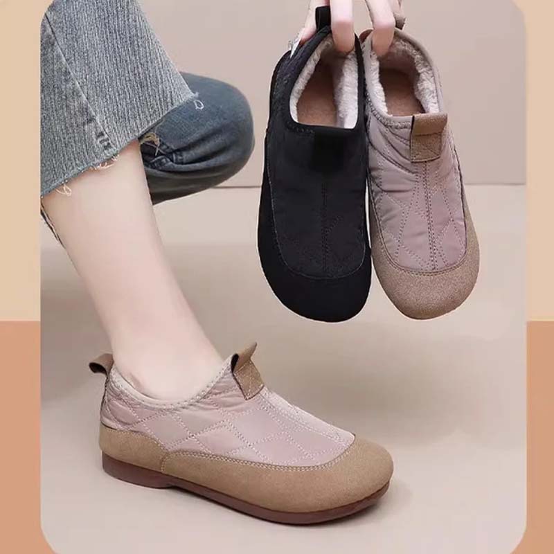 Termiska slip-on-skor för kvinnor för utomhusbruk