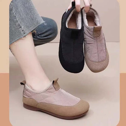 Termiska slip-on-skor för kvinnor för utomhusbruk
