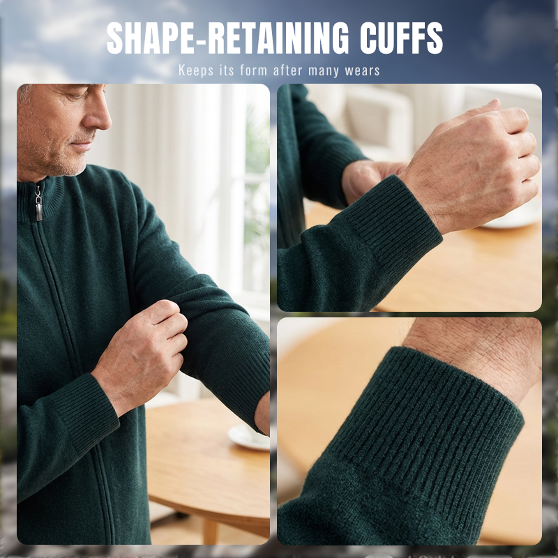 Värdepaket: Varm och bekväm stickad kofta för män + skjorta