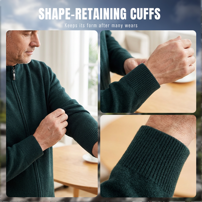 Värdepaket: Varm och bekväm stickad kofta för män + skjorta