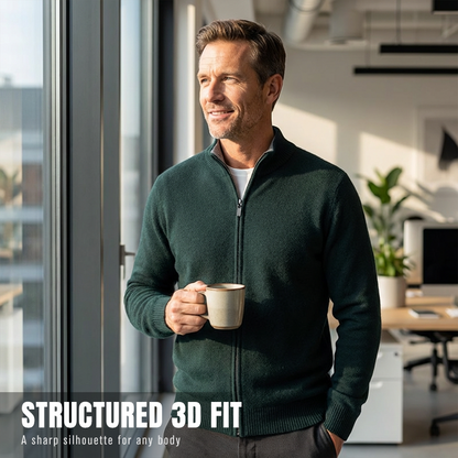 Värdepaket: Varm och bekväm stickad kofta för män + skjorta