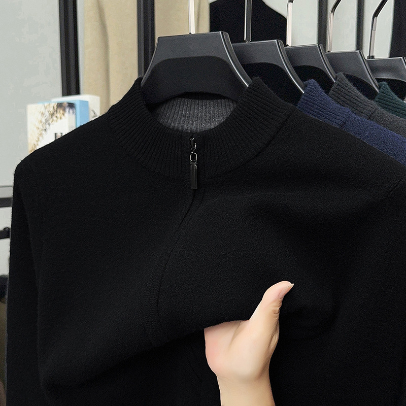 Värdepaket: Varm och bekväm stickad kofta för män + skjorta