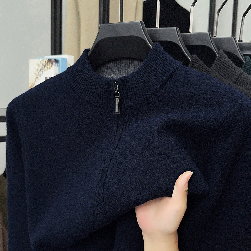 Värdepaket: Varm och bekväm stickad kofta för män + skjorta