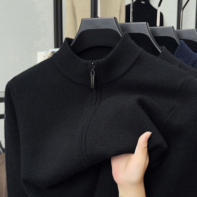 Värdepaket: Varm och bekväm stickad kofta för män + skjorta