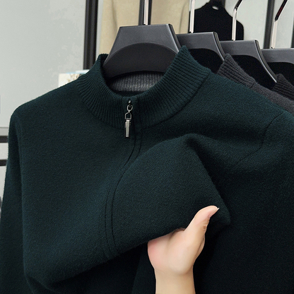 Värdepaket: Varm och bekväm stickad kofta för män + skjorta