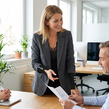 Värdepaket: V-ringad topp med spetsdetaljer för kvinnor + brosch