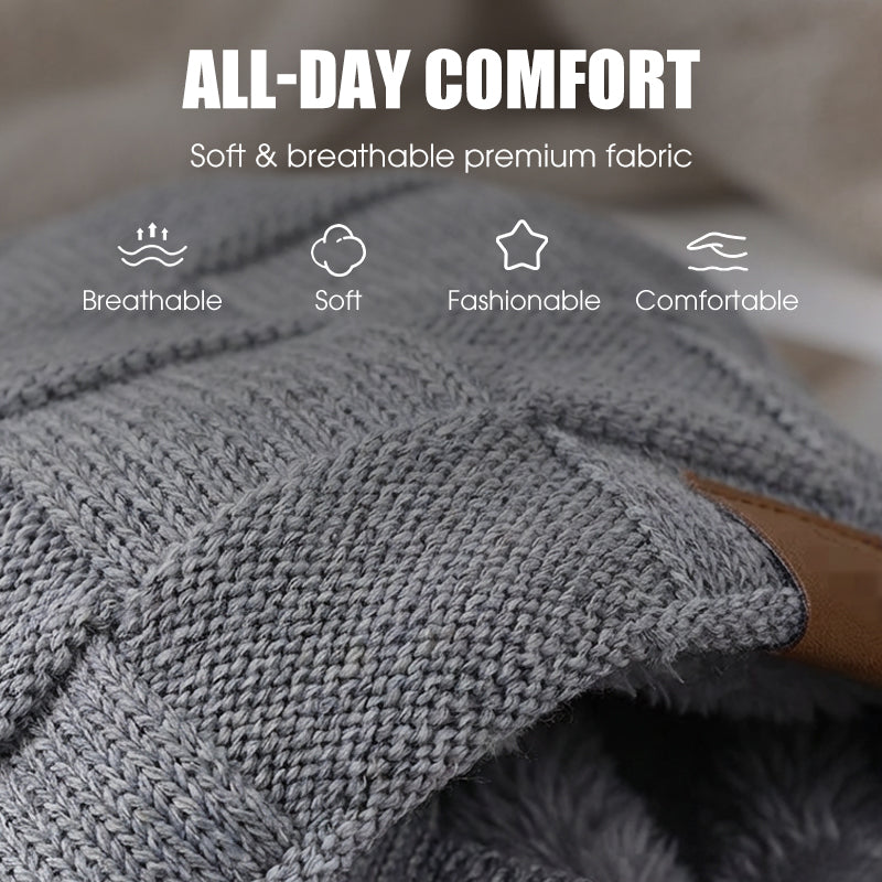 Varm vintermössa med ansiktsskydd