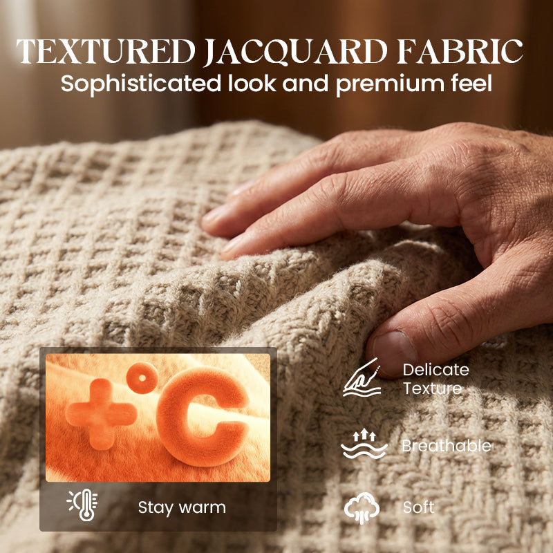 Herrstrukna Jacquardkragade Tröjor