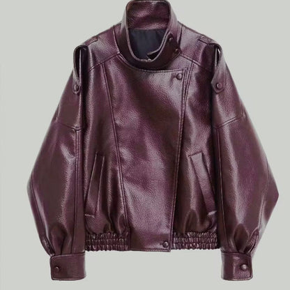 🌟Fri frakt 🔥 Ultimate Attitude – Konstläder-Motorcykeljacka – Iögonfallande design, vardagskomfort [Tidsbegränsat erbjudande]