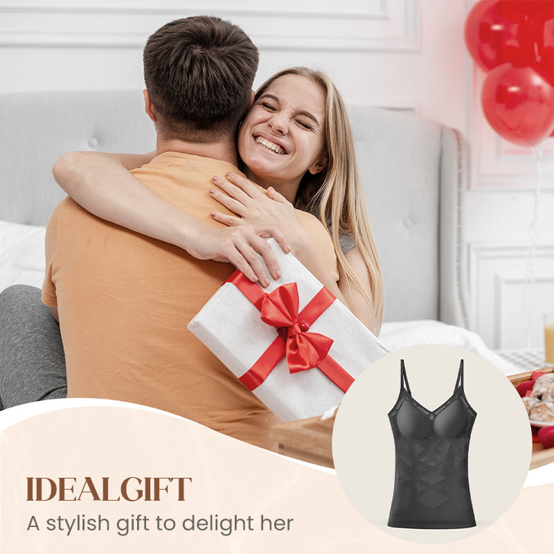 Sömlös formande camisole för kvinnor med inbyggd behå