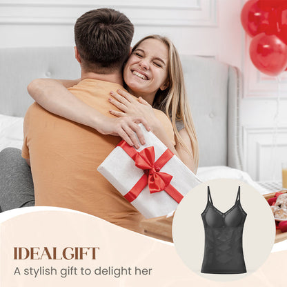 Sömlös formande camisole för kvinnor med inbyggd behå