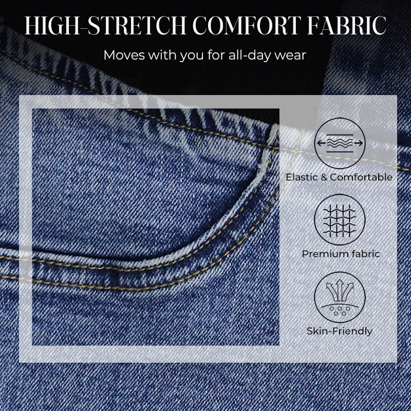 👖✨ 50% RABATT! | Högmidjade Stretchiga Flare-jeans – Slim Fit & Klassisk Flare!