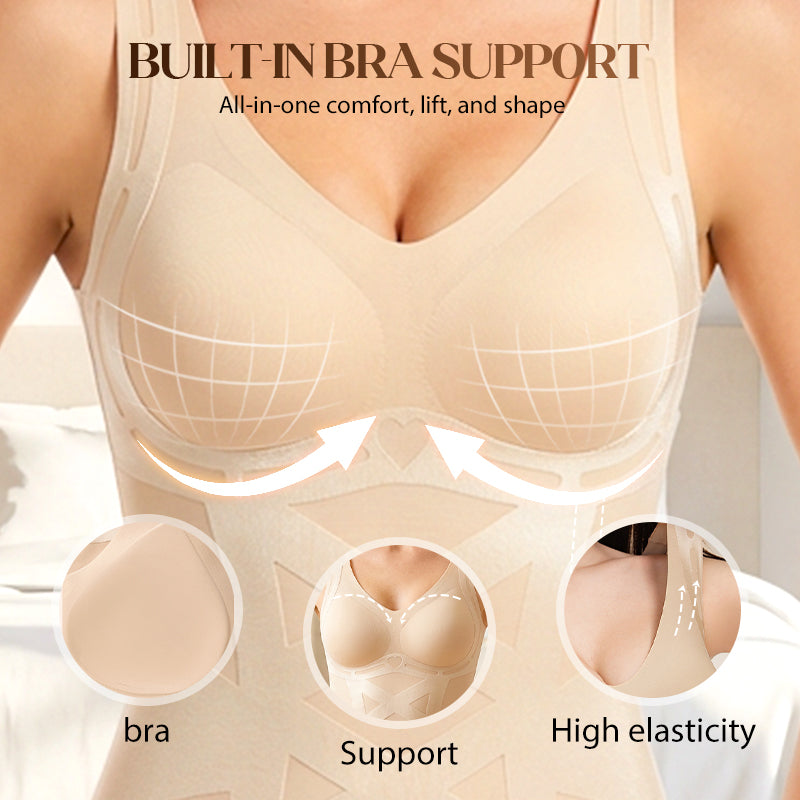 Sömlös magkontrollande shapewear-linne