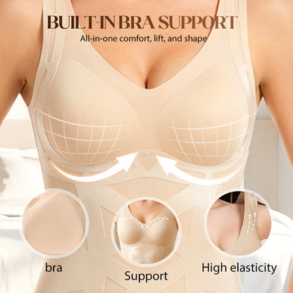 Sömlös magkontrollande shapewear-linne