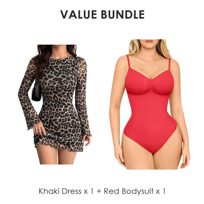 🎁Köp tre artiklar och få gratis leverans💥Damklänning i leopardmönster🐆
