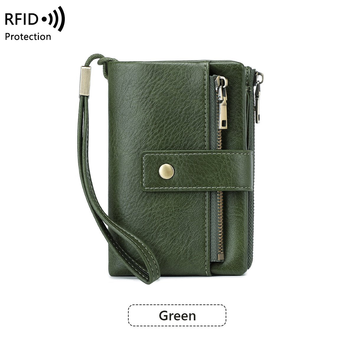 ⏳Begränsad tid – 66% rabatt⏰Damers RFID-säker läderplånbok