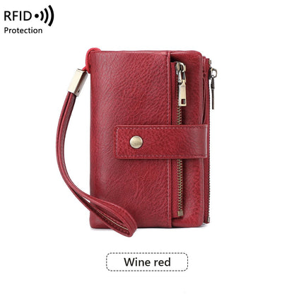 ⏳Begränsad tid – 66% rabatt⏰Damers RFID-säker läderplånbok