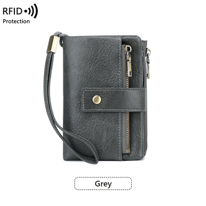 ⏳Begränsad tid – 66% rabatt⏰Damers RFID-säker läderplånbok