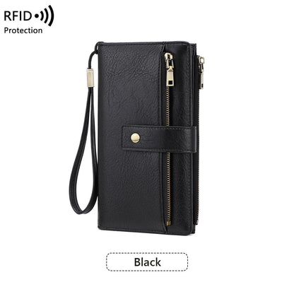 ⏳Begränsad tid – 66% rabatt⏰Damers RFID-säker läderplånbok