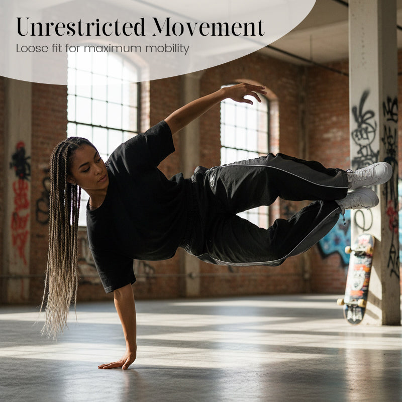 Snabborkande träningsbyxor för herr med sidoränder