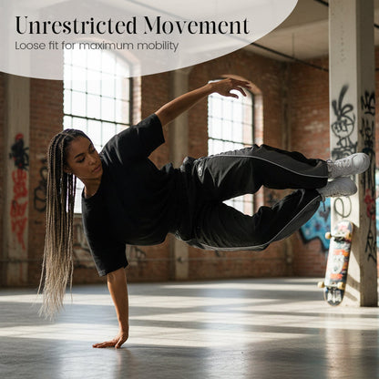 Snabborkande träningsbyxor för herr med sidoränder