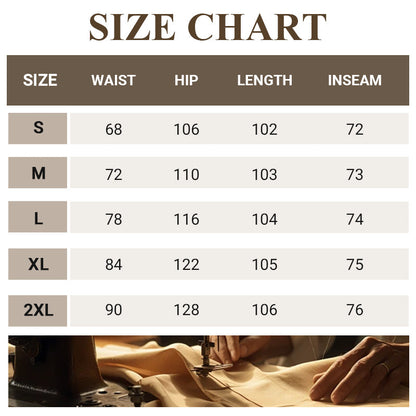 Dambyxor med hög midja och vida ben