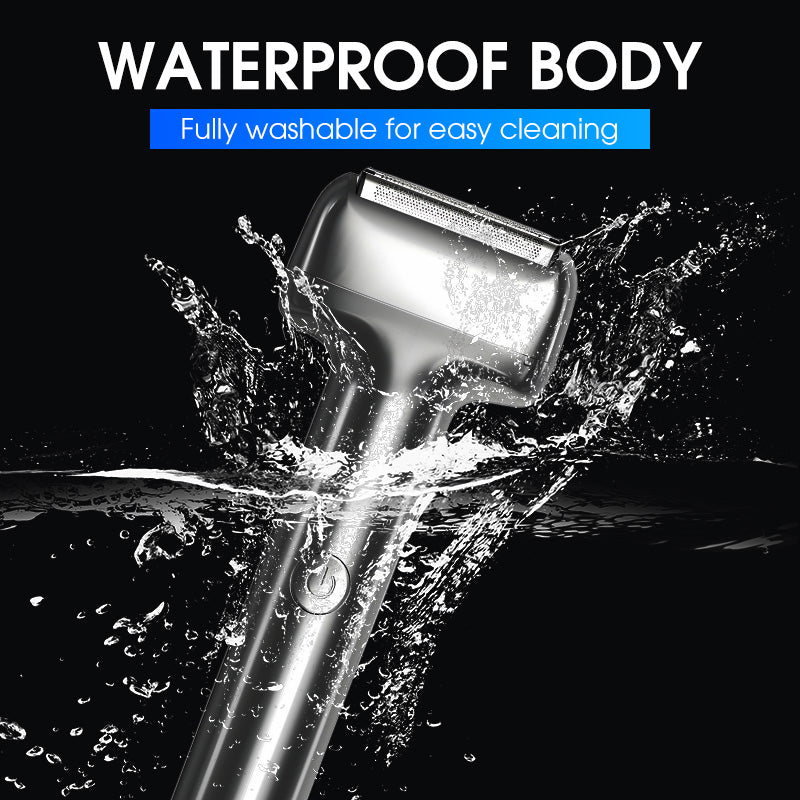 Effektiv uppladdningsbar elektrisk rakapparat med folie för män