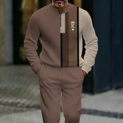 🔈🔈60% RABATT🔥Herrset med grafiskt tryck och byxor