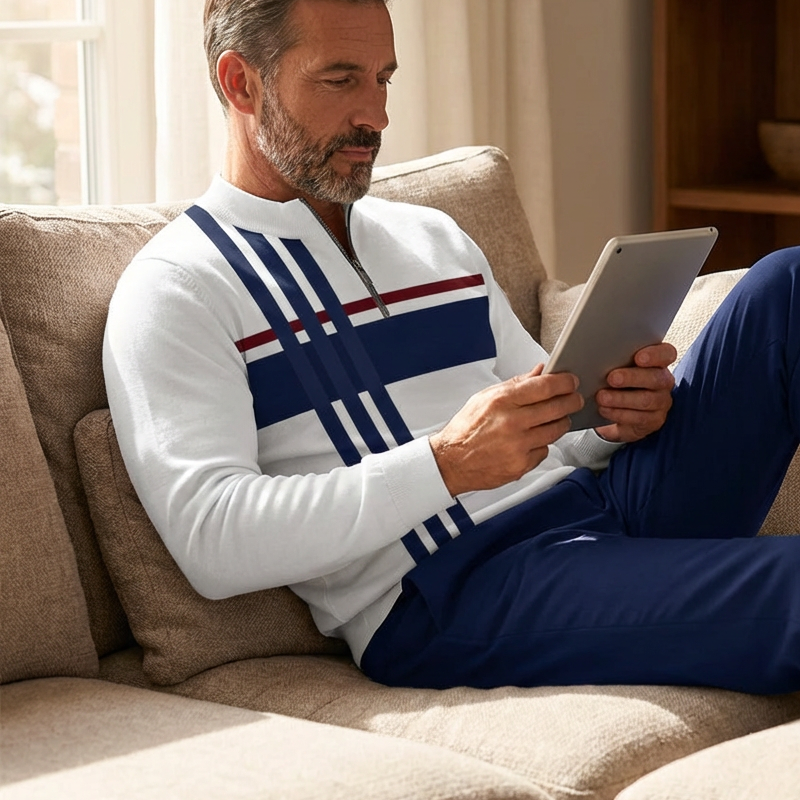 🔈🔈60% RABATT🔥Herrset med grafiskt tryck och byxor