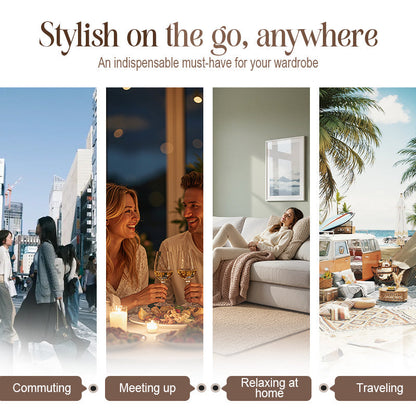 Elegant kostymset för kvinnor med knytbälte och vida byxor