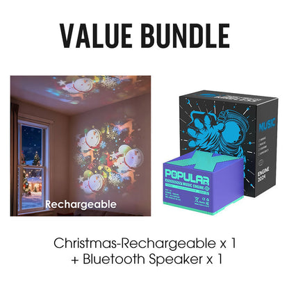 Dynamisk roterande LED-projektorlampa