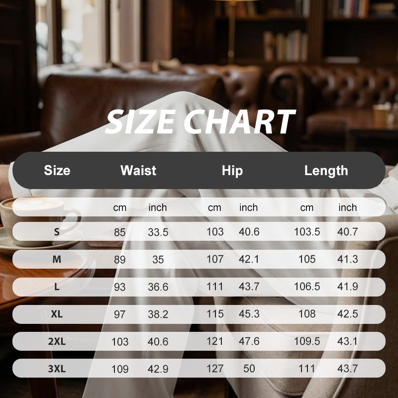 👖 60% RABATT! ✨ Casual Plisserade Byxor med Vida Ben för Herr – Bekväm Passform, Modern Stil & Mångsidig Användning 🏠