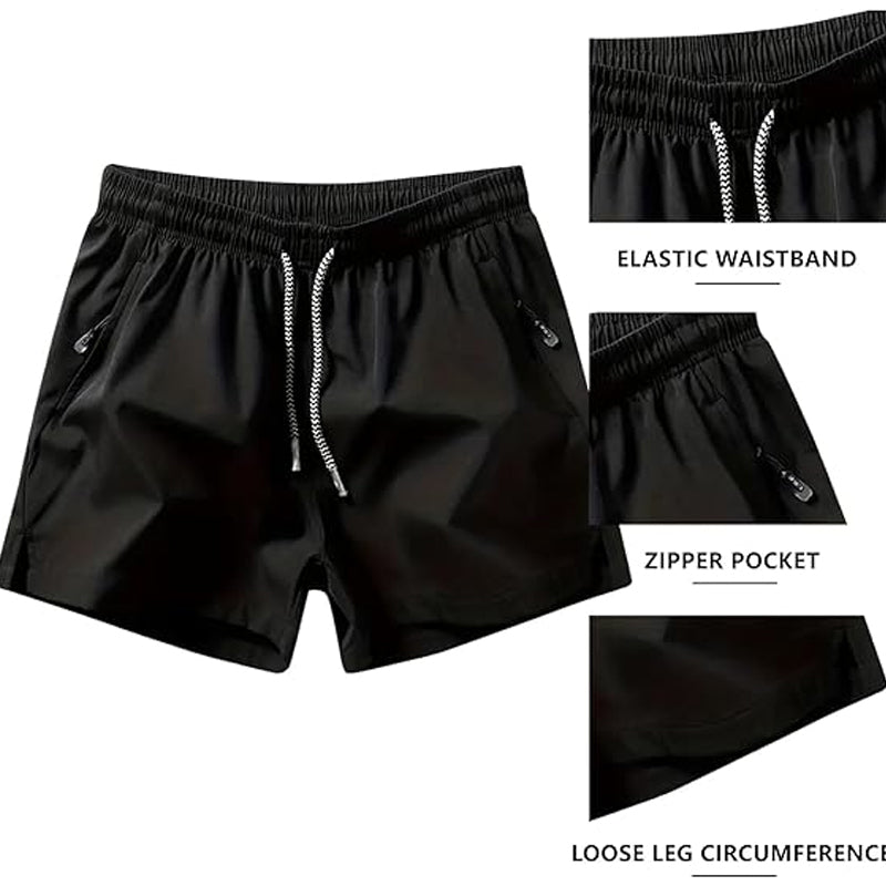 🏃‍♂️🔥 64% RABATT! | Snabborkande Sportshorts för Herr – Säkra Fickor & Elastisk Midja!
