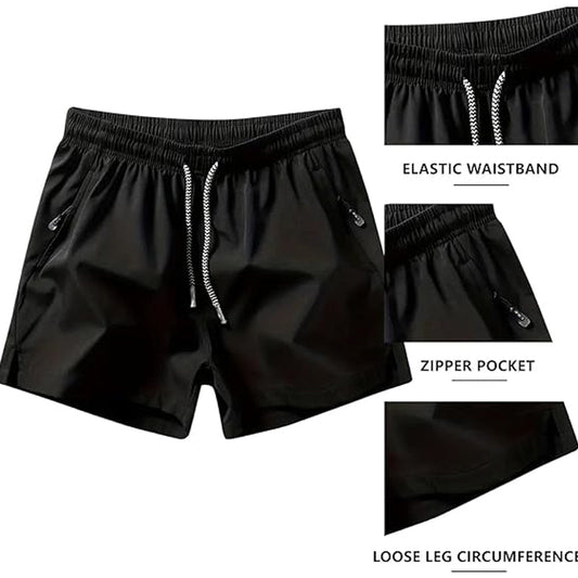 🏃‍♂️🔥 64% RABATT! | Snabborkande Sportshorts för Herr – Säkra Fickor & Elastisk Midja!