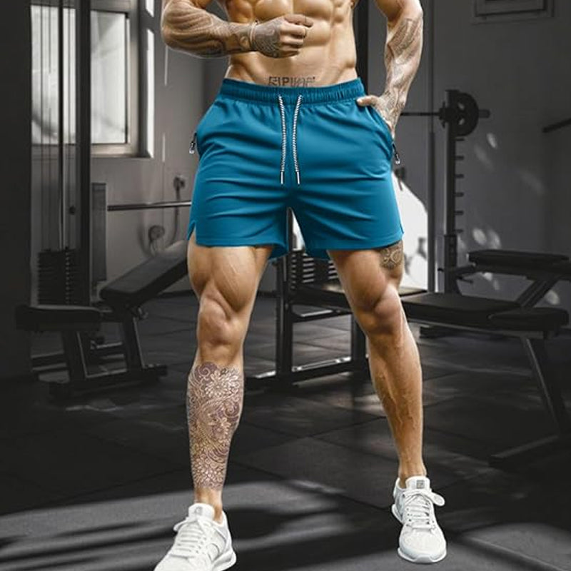 🏃‍♂️🔥 64% RABATT! | Snabborkande Sportshorts för Herr – Säkra Fickor & Elastisk Midja!