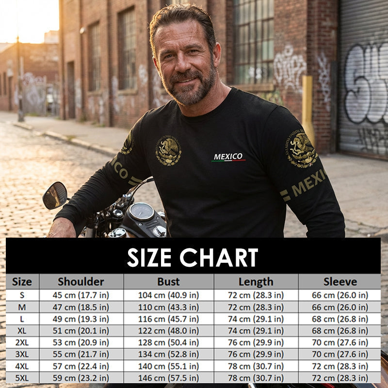 Långärmad T-shirt med rund hals för herr