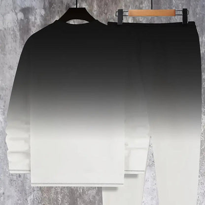 Herrträningsset med rund halsringning och tonade färger