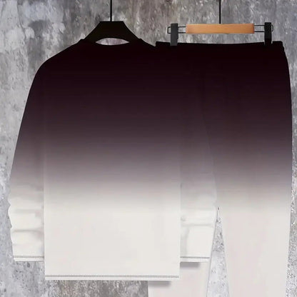 Herrträningsset med rund halsringning och tonade färger