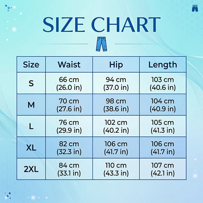 Högmidjade jeans med elastisk vid ben för kvinnor