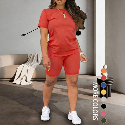 🔥🎁Nyhet 55 % RABATT🔥2-delat set med sporttop och shorts för damer
