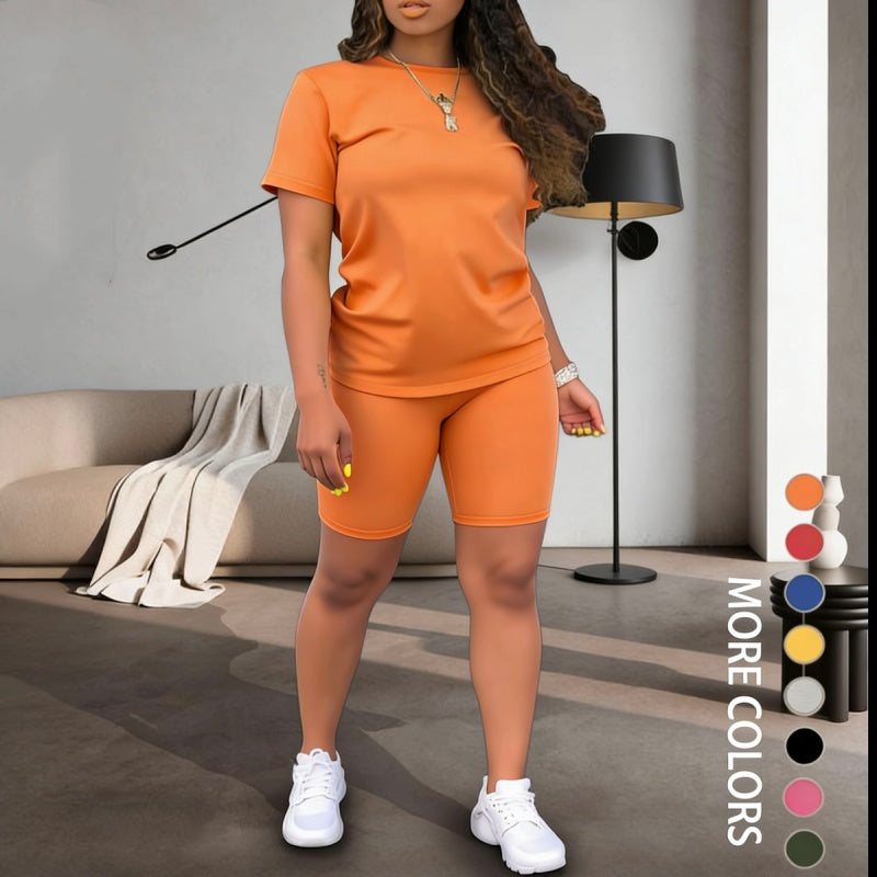 🔥🎁Nyhet 55 % RABATT🔥2-delat set med sporttop och shorts för damer