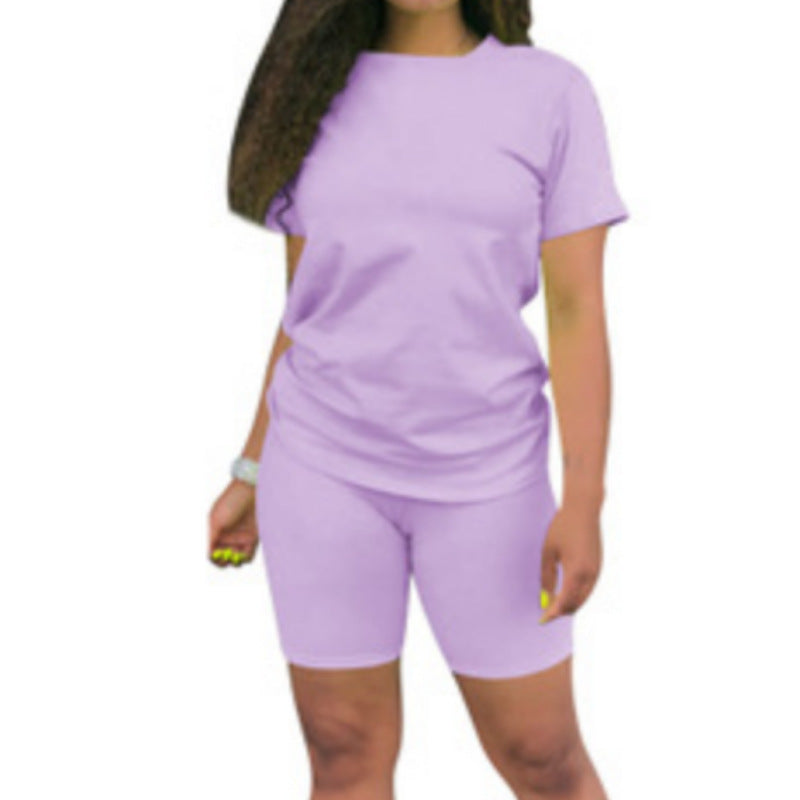 🔥🎁Nyhet 55 % RABATT🔥2-delat set med sporttop och shorts för damer