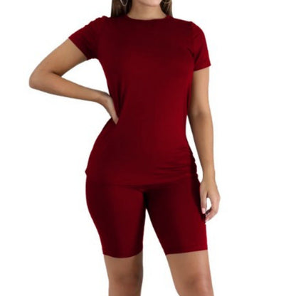 🔥🎁Nyhet 55 % RABATT🔥2-delat set med sporttop och shorts för damer