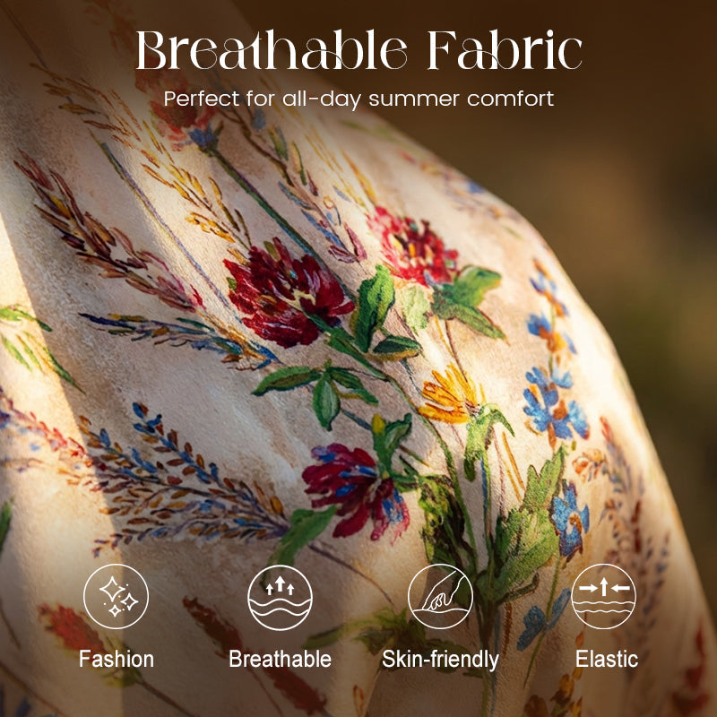 Midi-klänning i stor storlek med blommönster och spaghettiban