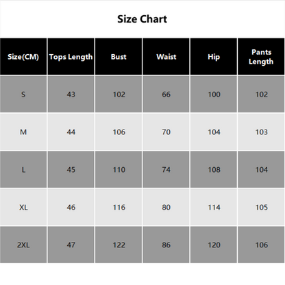 Tvådelat set för damer med kortärmad topp och raka byxor med vid be