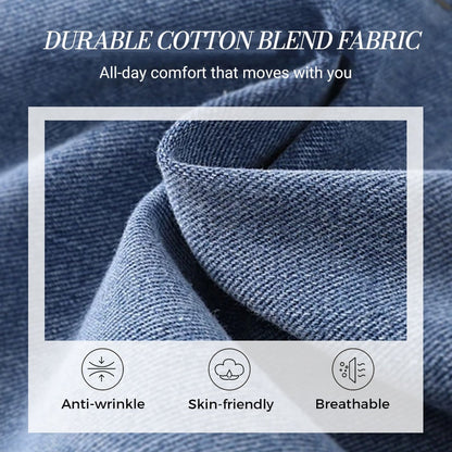 Dammjeans med hög midja och vida ben