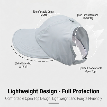 🧢 50% RABATT! ☀️ Basebollhatt med Bred Brätte – UV-skydd, Andningsbar & Perfekt För Utomhusaktiviteter 🏖️