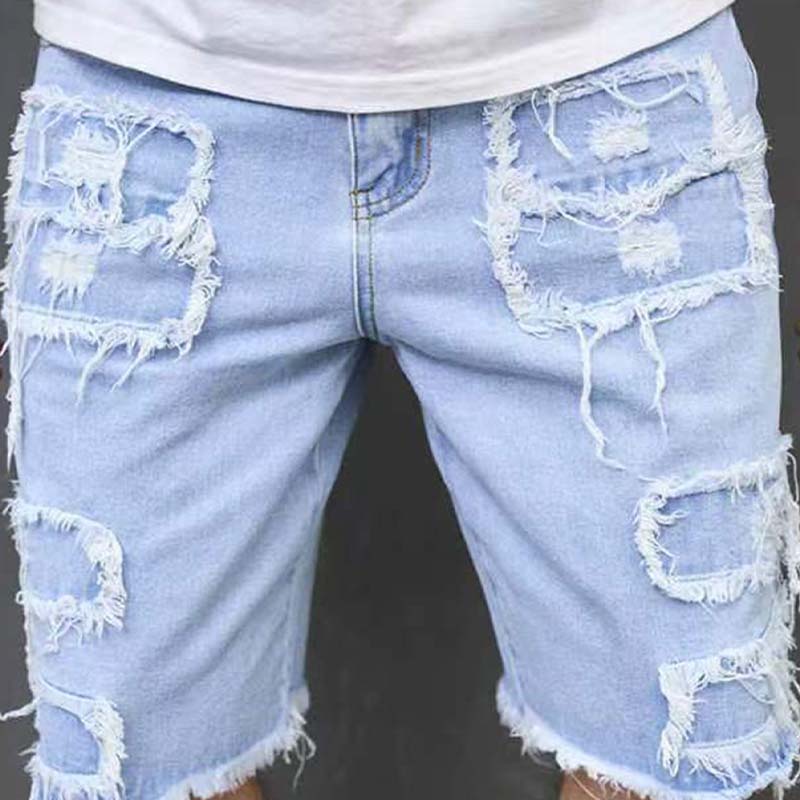 🔥 60% RABATT NU! 🩳 Rivna jeansshorts för herr – avslappnad streetstyle & skön komfort för sommaren ☀️🛹